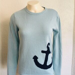 TWO BEES 100% cashmere nautical sweater. SMALL. AS IS